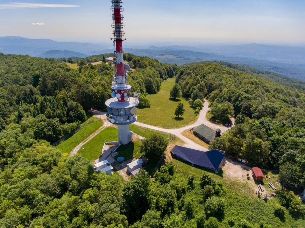 vrh Svete Gere ptičja perspektiva