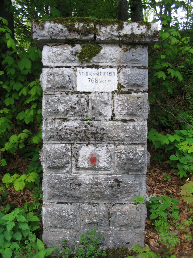 izgled stupa s nadmorskom visinom